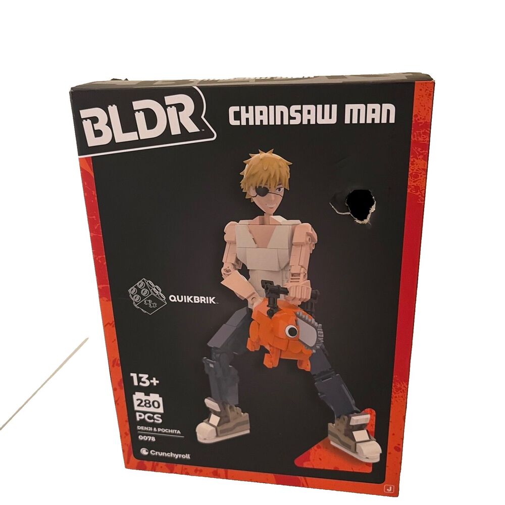 BLDR Chainsaw Man Buildable Figure 280 Pcs Quikbrik NIB